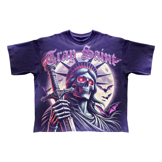 NY Purple Liberty tee